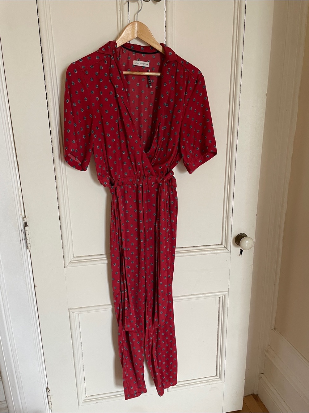 Urban Outfitters Red Jumpsuit